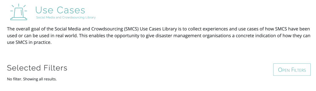 Access to Social Media and Crowdsourcing Use Cases Library